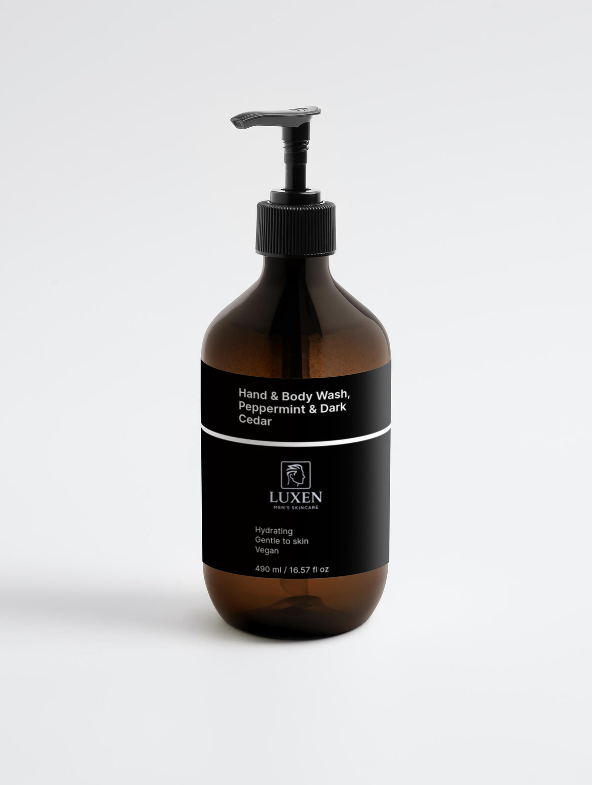 Hand & Body Wash, Peppermint & Dark Cedar