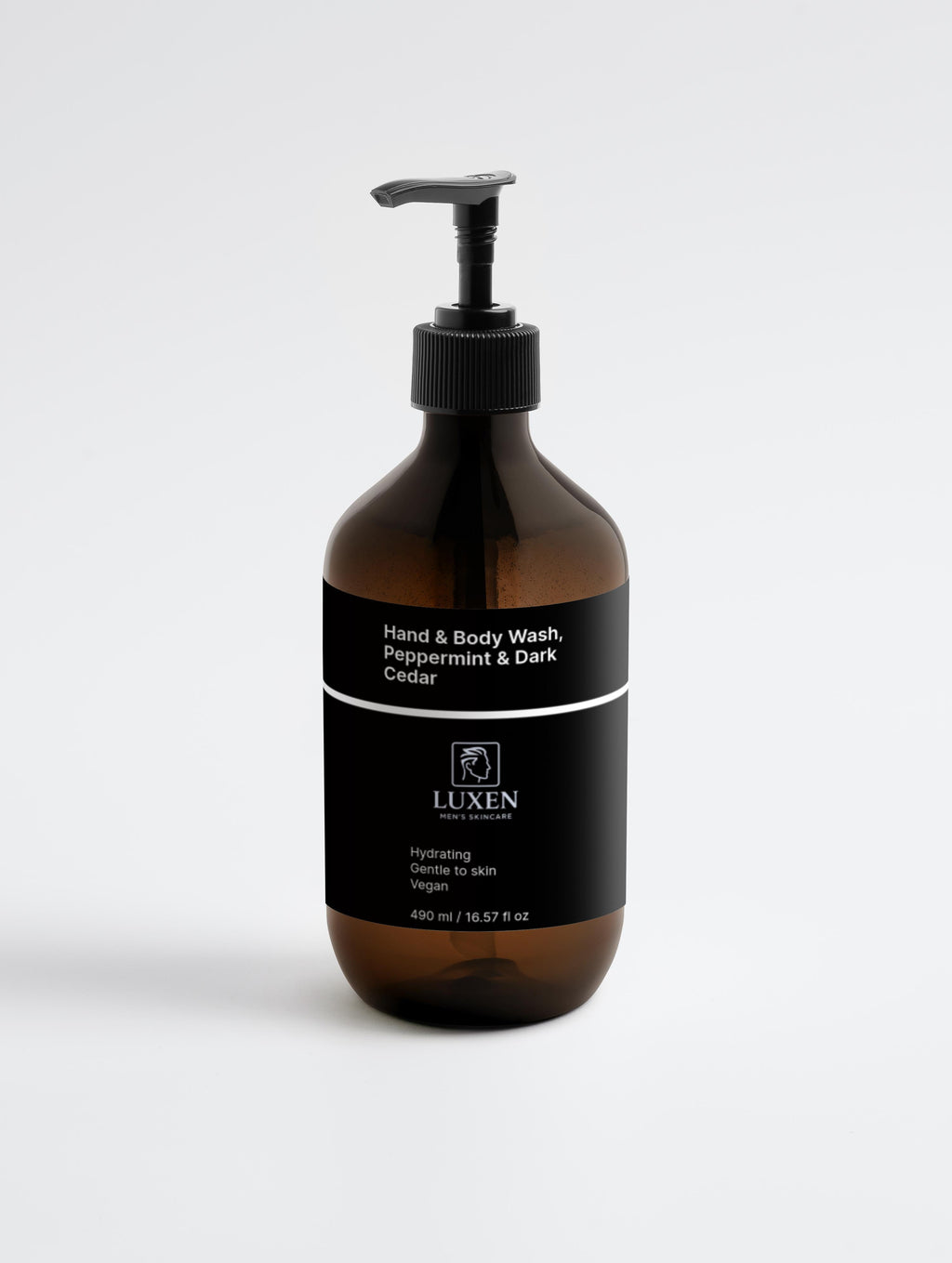 Hand & Body Wash, Peppermint & Dark Cedar